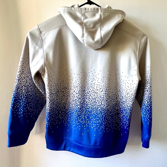 Reebox NY Giants On Field Full Zip Jacket with Hood, NFC East, Gray and Blue, XL - Picture 4 of 14